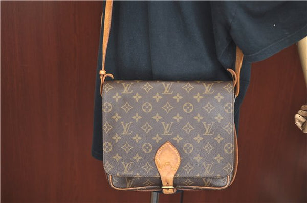 Auth Louis Vuitton Monogram Cartouchiere GM Shoulder Cross Bag M51252 LV J1101