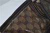 Authentic GUCCI Jumbo GG Crystal Hand Tote Bag PVC Leather 223964 Brown J1104