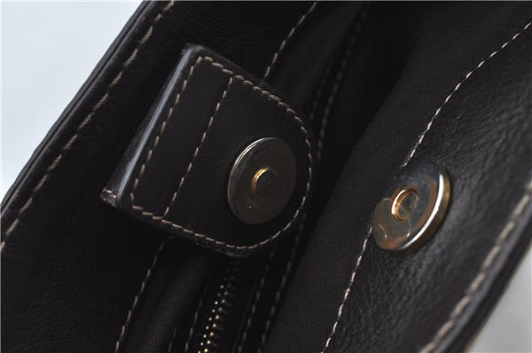 Authentic GUCCI Jumbo GG Crystal Hand Tote Bag PVC Leather 223964 Brown J1104