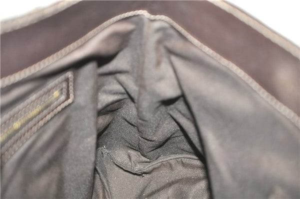 Authentic GUCCI Jumbo GG Crystal Hand Tote Bag PVC Leather 223964 Brown J1104