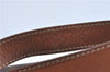 Authentic CELINE Macadam Blason Shoulder Cross Body Bag PVC Leather Brown J1105