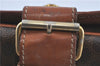 Authentic CELINE Macadam Blason Shoulder Cross Body Bag PVC Leather Brown J1105
