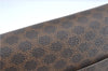 Authentic CELINE Macadam Blason Shoulder Cross Body Bag PVC Leather Brown J1105
