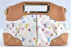 Auth Louis Vuitton Monogram Multicolor Judy MM 2Way Hand Bag M40255 White J1107
