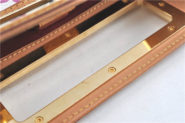 Auth Louis Vuitton Monogram Multicolor Judy MM 2Way Hand Bag M40255 White J1107