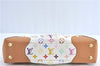 Auth Louis Vuitton Monogram Multicolor Judy MM 2Way Hand Bag M40255 White J1107
