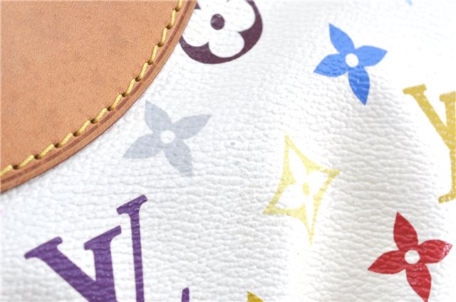 Auth Louis Vuitton Monogram Multicolor Judy MM 2Way Hand Bag M40255 White J1107