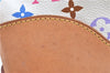 Auth Louis Vuitton Monogram Multicolor Judy MM 2Way Hand Bag M40255 White J1107