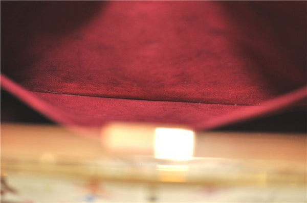 Auth Louis Vuitton Monogram Multicolor Judy MM 2Way Hand Bag M40255 White J1107