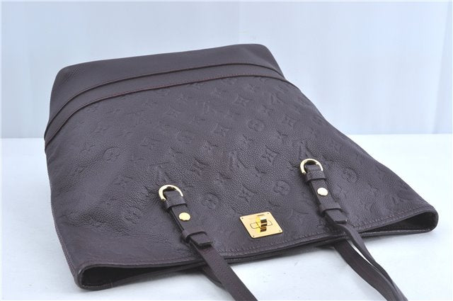 Auth Louis Vuitton Monogram Empreinte Citadine PM Tote Bag M94049 Purple J1108