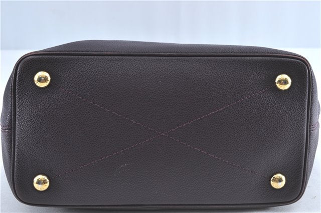 Auth Louis Vuitton Monogram Empreinte Citadine PM Tote Bag M94049 Purple J1108