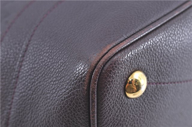 Auth Louis Vuitton Monogram Empreinte Citadine PM Tote Bag M94049 Purple J1108