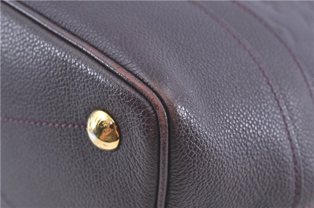 Auth Louis Vuitton Monogram Empreinte Citadine PM Tote Bag M94049 Purple J1108