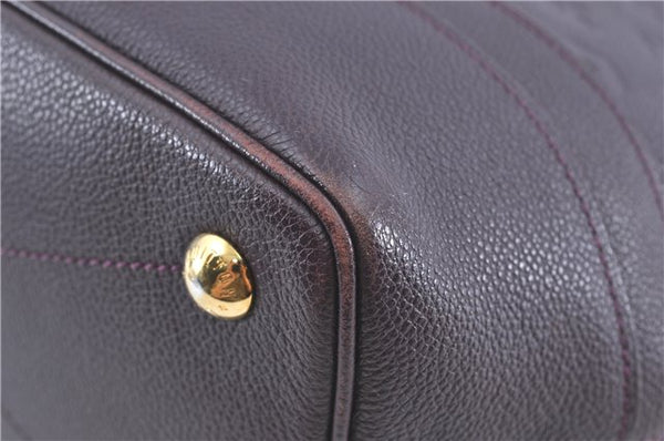 Auth Louis Vuitton Monogram Empreinte Citadine PM Tote Bag M94049 Purple J1108
