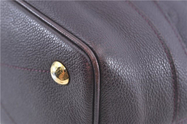 Auth Louis Vuitton Monogram Empreinte Citadine PM Tote Bag M94049 Purple J1108