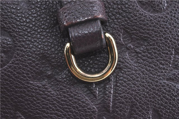 Auth Louis Vuitton Monogram Empreinte Citadine PM Tote Bag M94049 Purple J1108