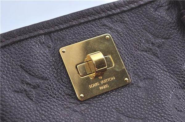 Auth Louis Vuitton Monogram Empreinte Citadine PM Tote Bag M94049 Purple J1108