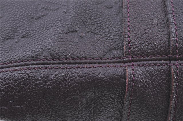 Auth Louis Vuitton Monogram Empreinte Citadine PM Tote Bag M94049 Purple J1108
