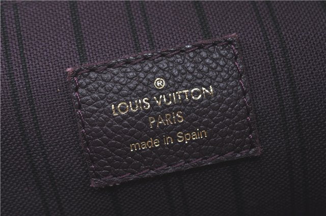 Auth Louis Vuitton Monogram Empreinte Citadine PM Tote Bag M94049 Purple J1108