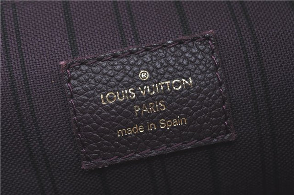 Auth Louis Vuitton Monogram Empreinte Citadine PM Tote Bag M94049 Purple J1108