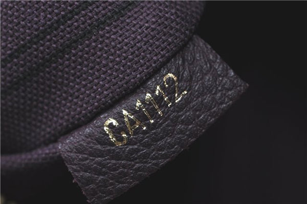 Auth Louis Vuitton Monogram Empreinte Citadine PM Tote Bag M94049 Purple J1108
