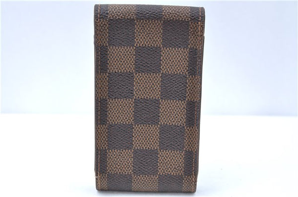 Authentic Louis Vuitton Damier Etui Cigarette Case N63024 LV J1119