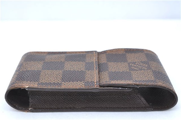 Authentic Louis Vuitton Damier Etui Cigarette Case N63024 LV J1119