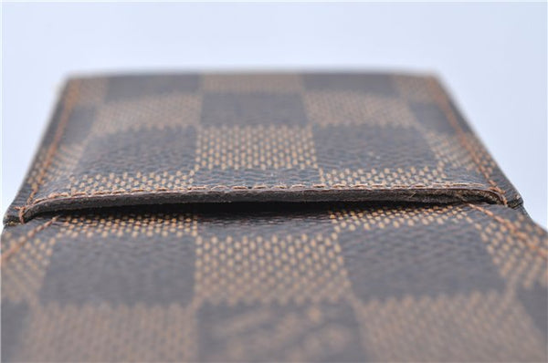 Authentic Louis Vuitton Damier Etui Cigarette Case N63024 LV J1119