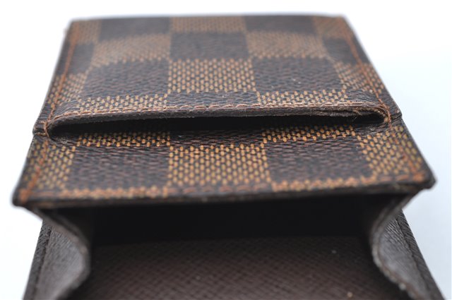 Authentic Louis Vuitton Damier Etui Cigarette Case N63024 LV J1119