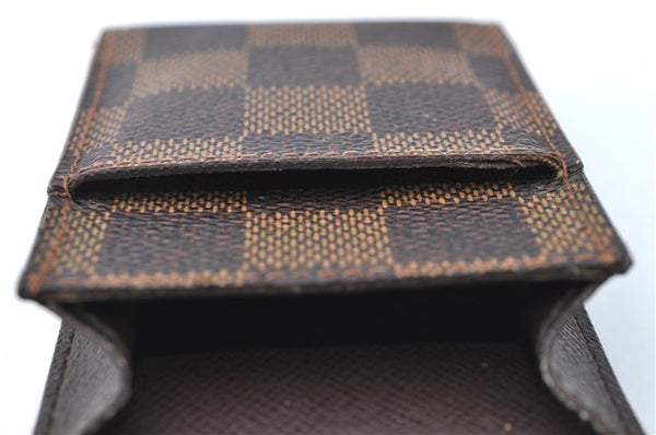 Authentic Louis Vuitton Damier Etui Cigarette Case N63024 LV J1119