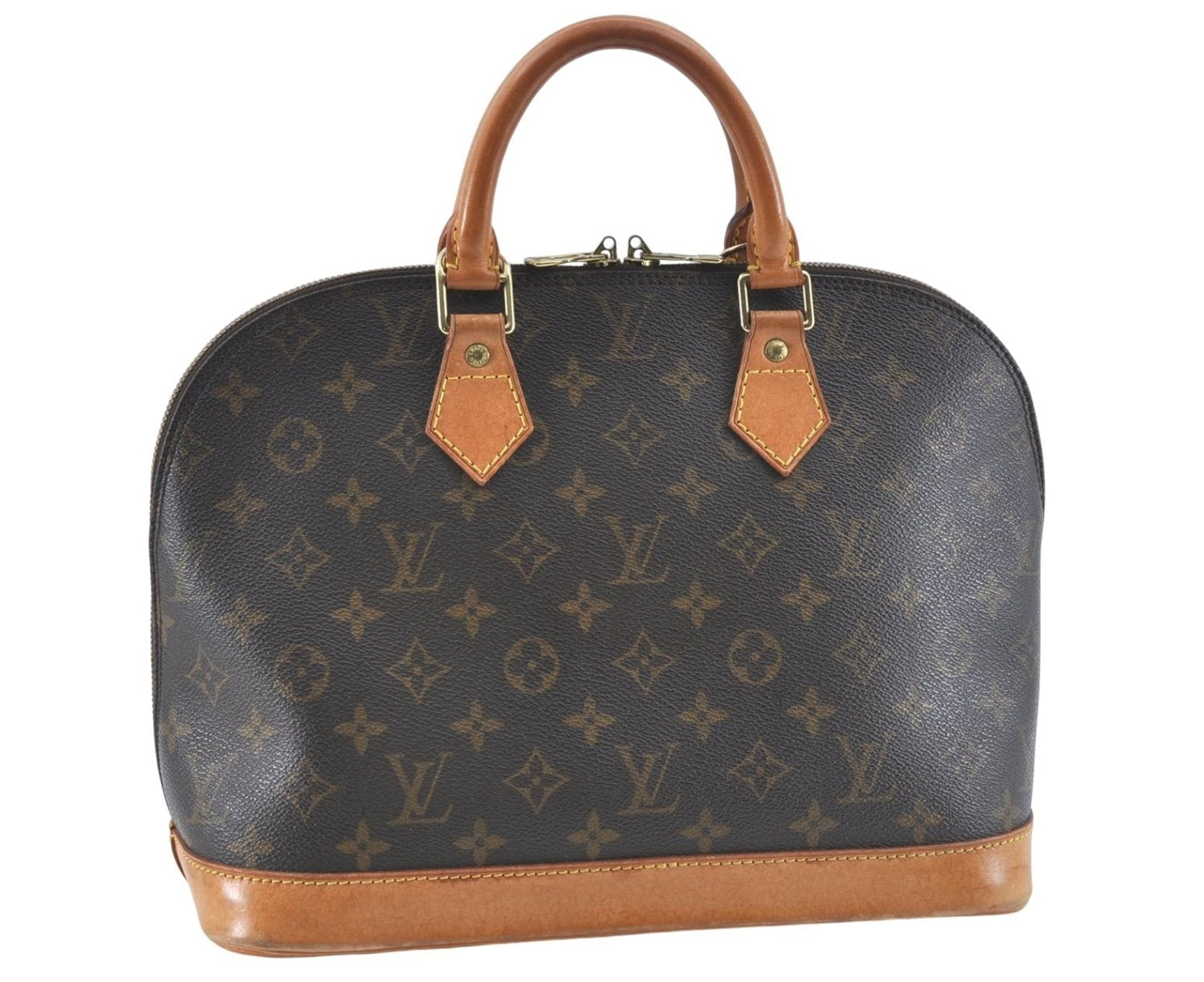 Authentic Louis Vuitton Monogram Alma Hand Bag M51130 LV J1138