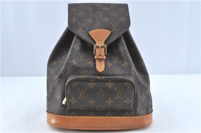 Authentic Louis Vuitton Monogram Montsouris MM Backpack M51136 LV J1141