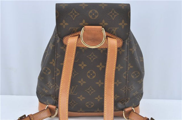 Authentic Louis Vuitton Monogram Montsouris MM Backpack M51136 LV J1141
