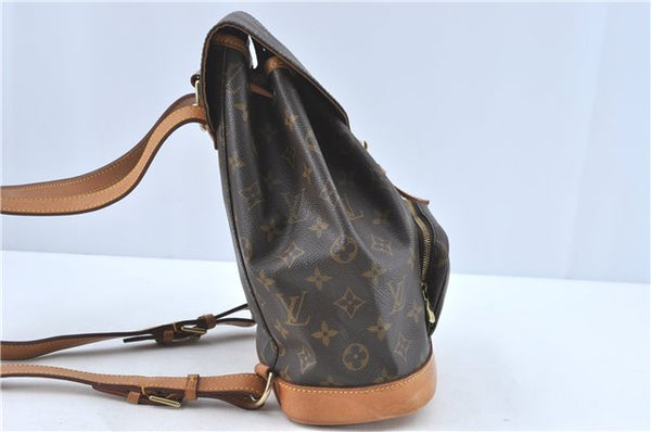 Authentic Louis Vuitton Monogram Montsouris MM Backpack M51136 LV J1141