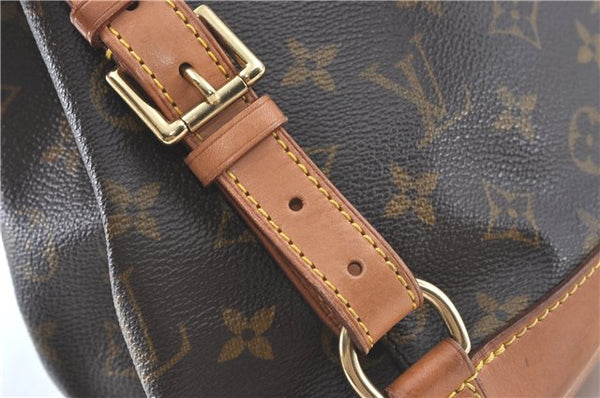 Authentic Louis Vuitton Monogram Montsouris MM Backpack M51136 LV J1141