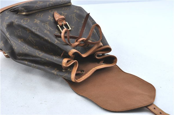 Authentic Louis Vuitton Monogram Montsouris MM Backpack M51136 LV J1141