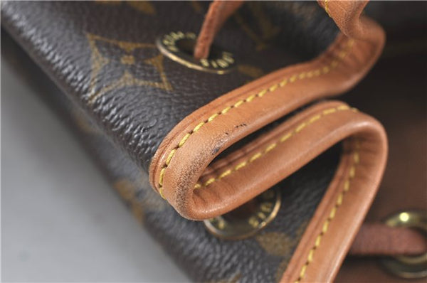 Authentic Louis Vuitton Monogram Montsouris MM Backpack M51136 LV J1141