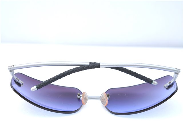 Authentic CHANEL Sunglasses Titanium CC Logos CoCo Mark 4035 Purple Silver J1159