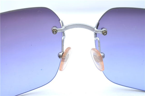 Authentic CHANEL Sunglasses Titanium CC Logos CoCo Mark 4035 Purple Silver J1159
