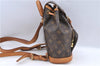 Authentic Louis Vuitton Monogram Montsouris PM Backpack M51137 LV J1162