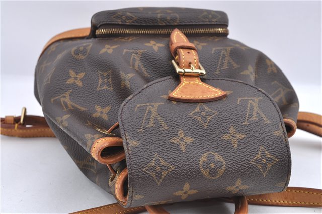 Authentic Louis Vuitton Monogram Montsouris PM Backpack M51137 LV J1162