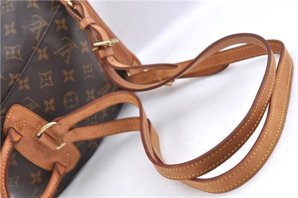 Authentic Louis Vuitton Monogram Montsouris PM Backpack M51137 LV J1162