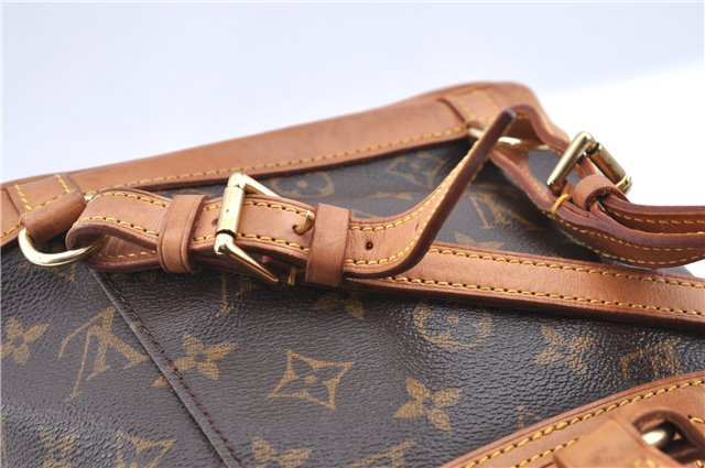 Authentic Louis Vuitton Monogram Montsouris PM Backpack M51137 LV J1162