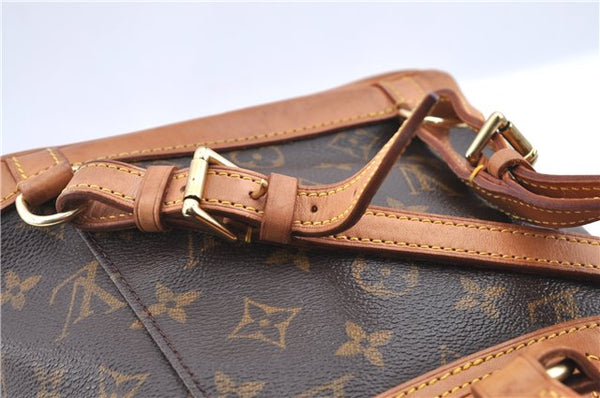 Authentic Louis Vuitton Monogram Montsouris PM Backpack M51137 LV J1162