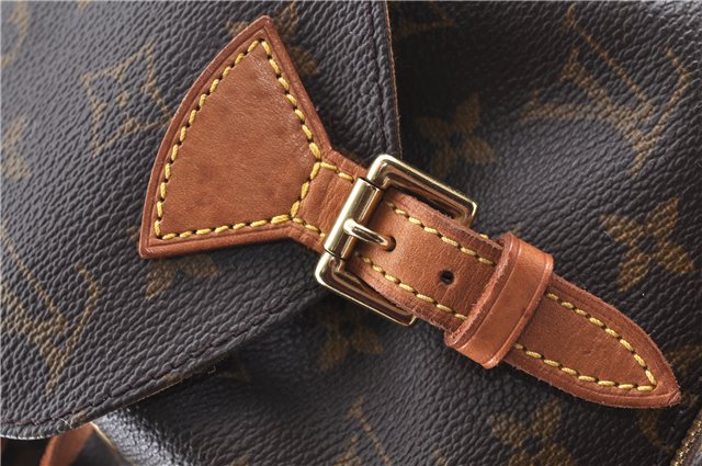 Authentic Louis Vuitton Monogram Montsouris PM Backpack M51137 LV J1162