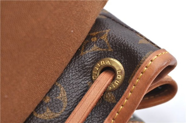 Authentic Louis Vuitton Monogram Montsouris PM Backpack M51137 LV J1162