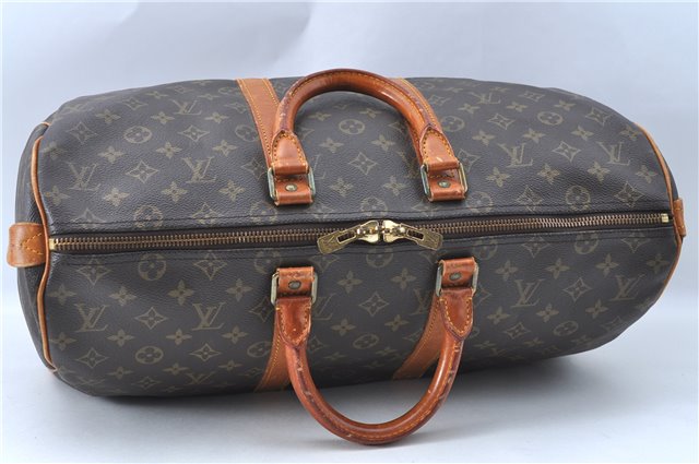 Authentic Louis Vuitton Monogram Keepall 45 Travel Boston Bag M41428 LV J1164