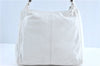 Authentic CHANEL Calf Skin Plastic CC Logo Shoulder Hand Bag White J1170