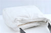 Authentic CHANEL Calf Skin Plastic CC Logo Shoulder Hand Bag White J1170