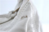 Authentic CHANEL Calf Skin Plastic CC Logo Shoulder Hand Bag White J1170